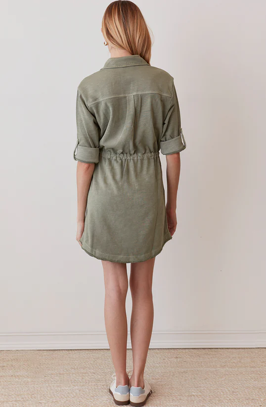 Roll Tab Utility Dress
