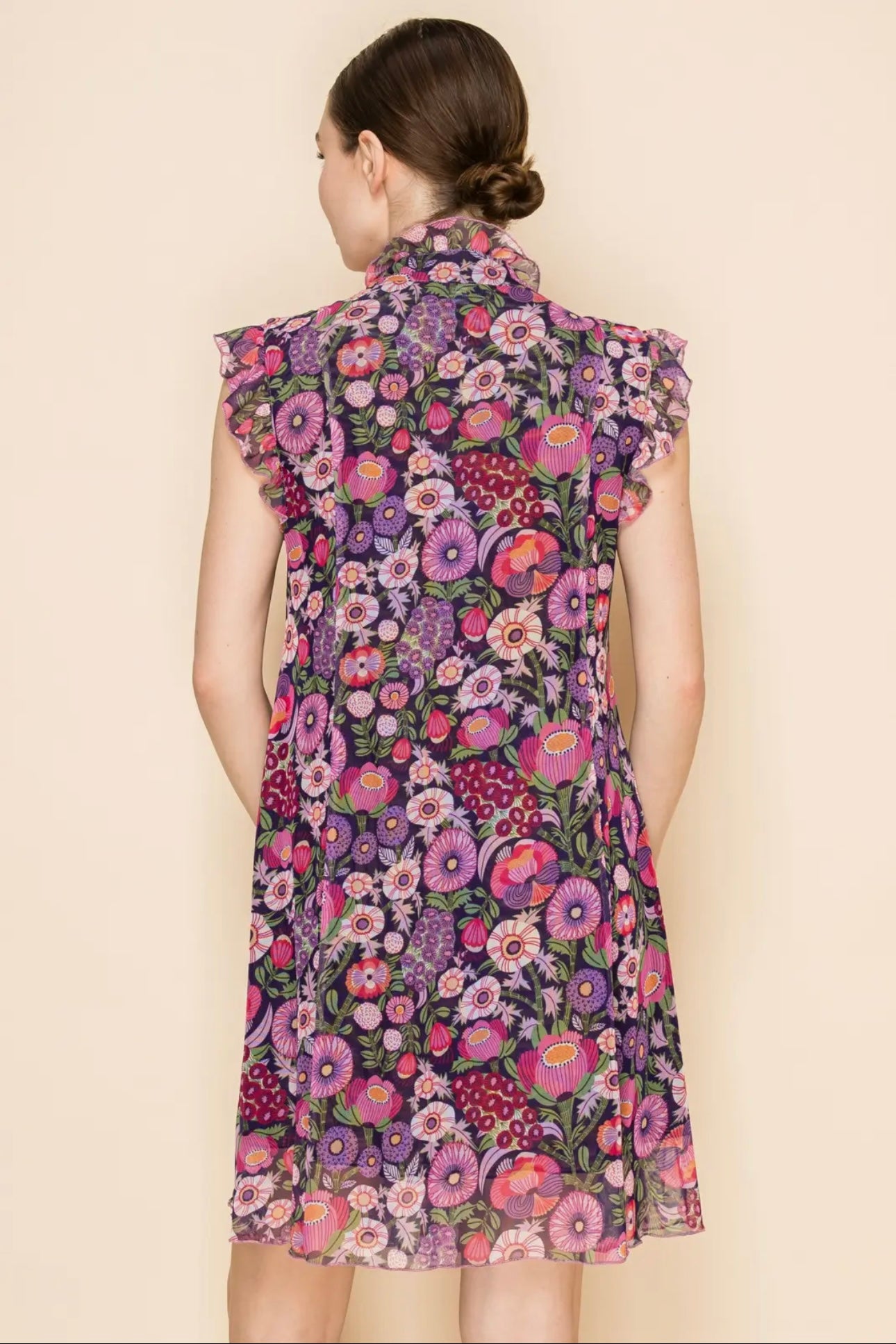 Floral Mesh Dress