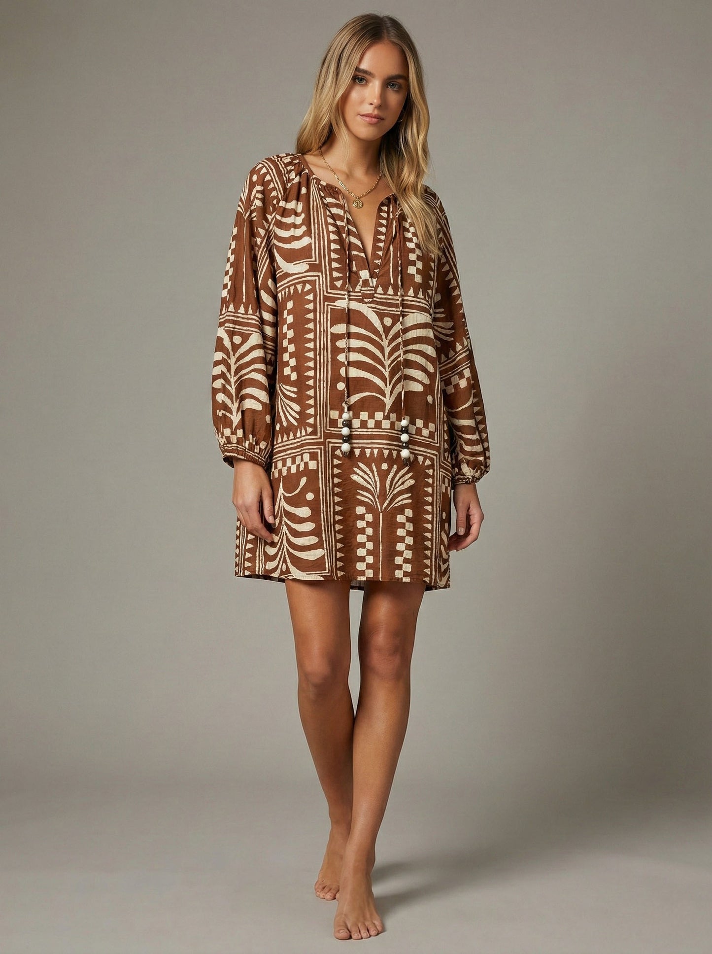 Beaded Tie Dress