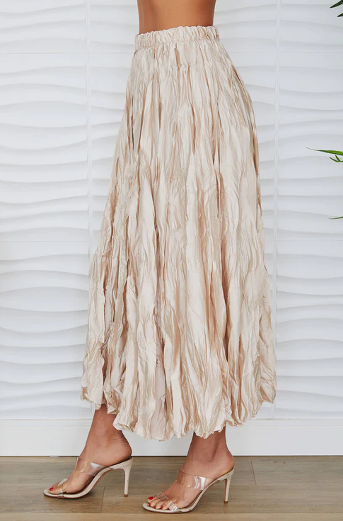 Midi Crinkle Skirt