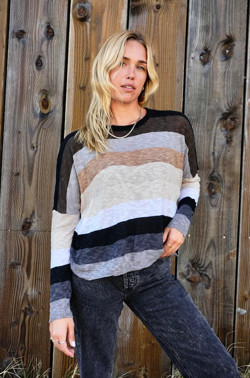 Nuetral Stripe Sweater