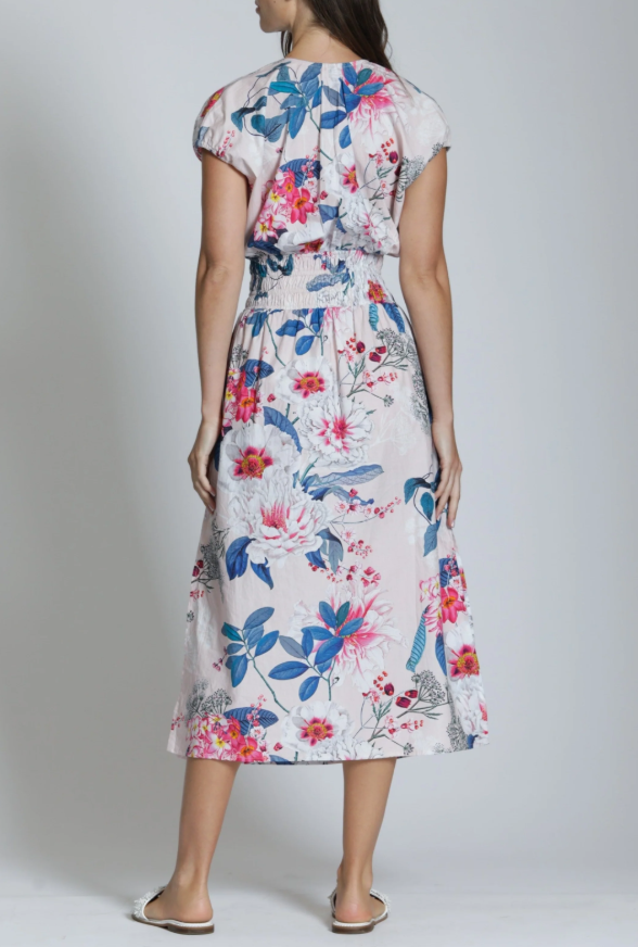 Smocked Floral Dress