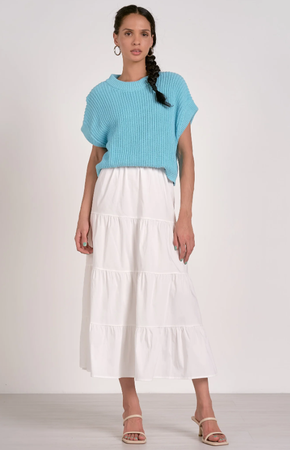 Knit Top Two-Fer Dress
