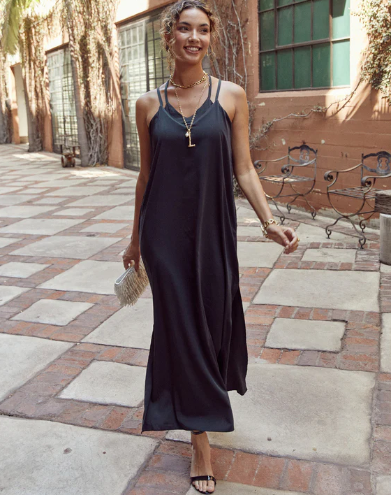 Built-in-Bra Maxi Dress