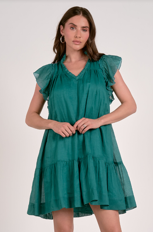 Flutter Sleeve Dress