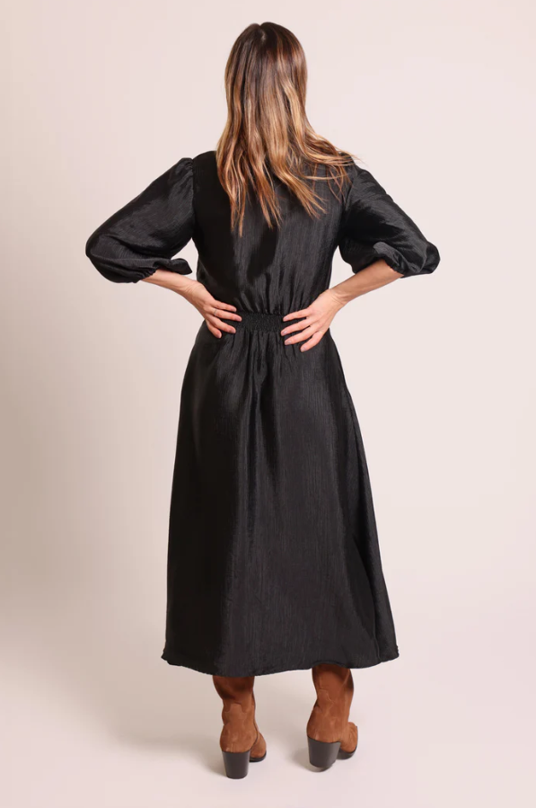 Bling Button Shirt Dress