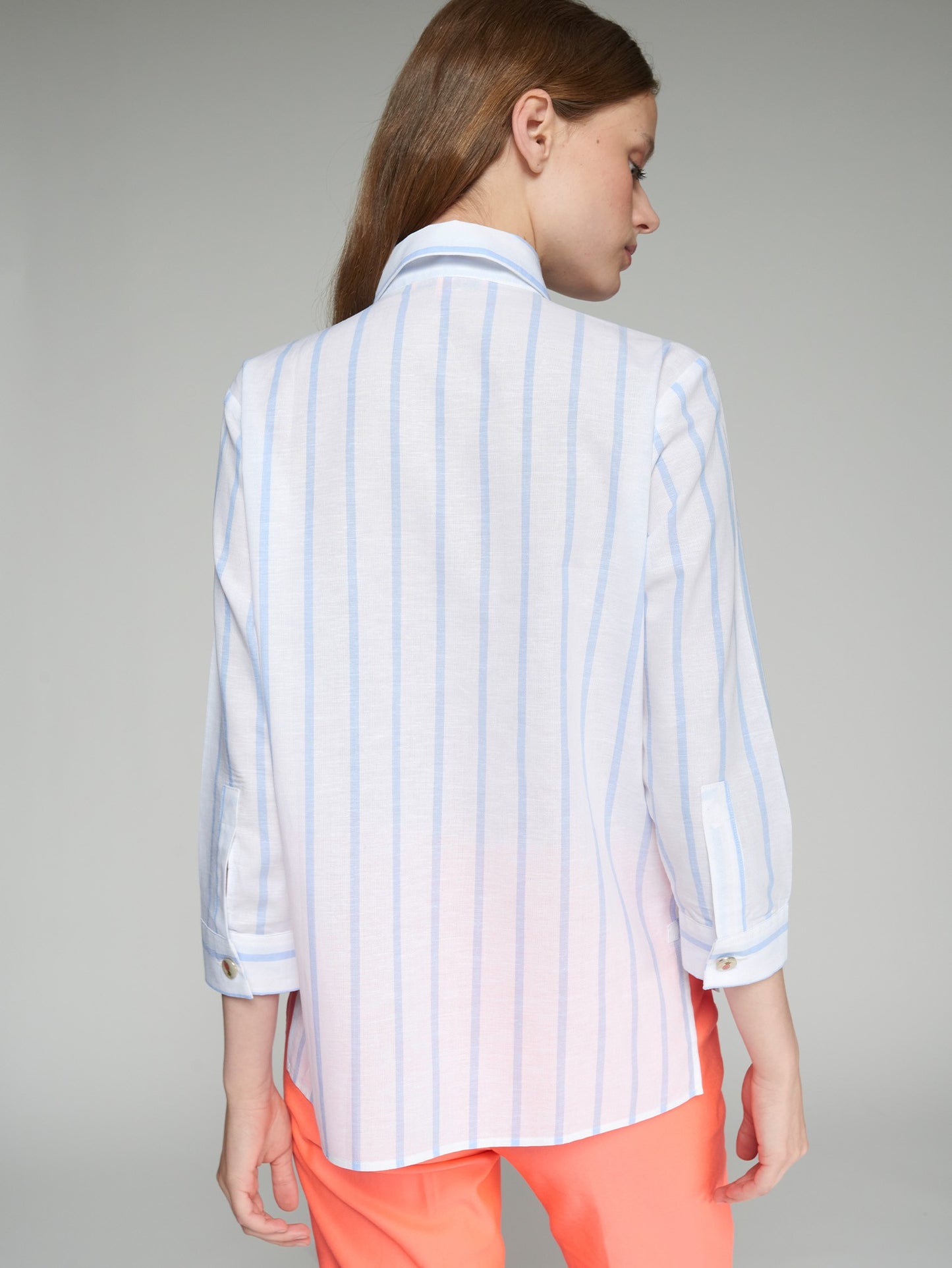 Embroidered Striped Shirt
