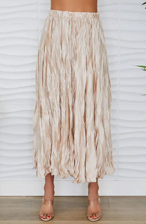 Midi Crinkle Skirt