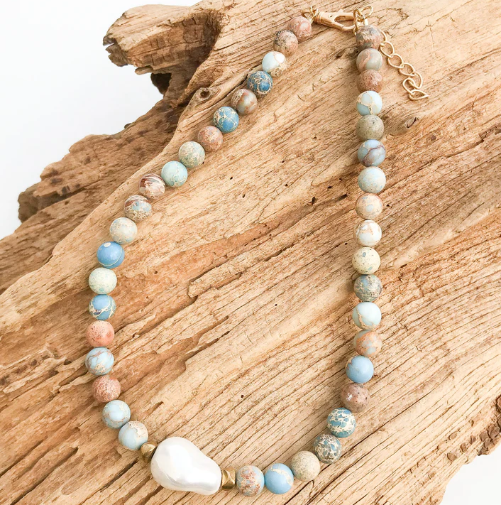 multi charm gold necklace for women