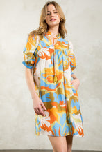 Load image into Gallery viewer, Abstract Puff Sleeve Dress
