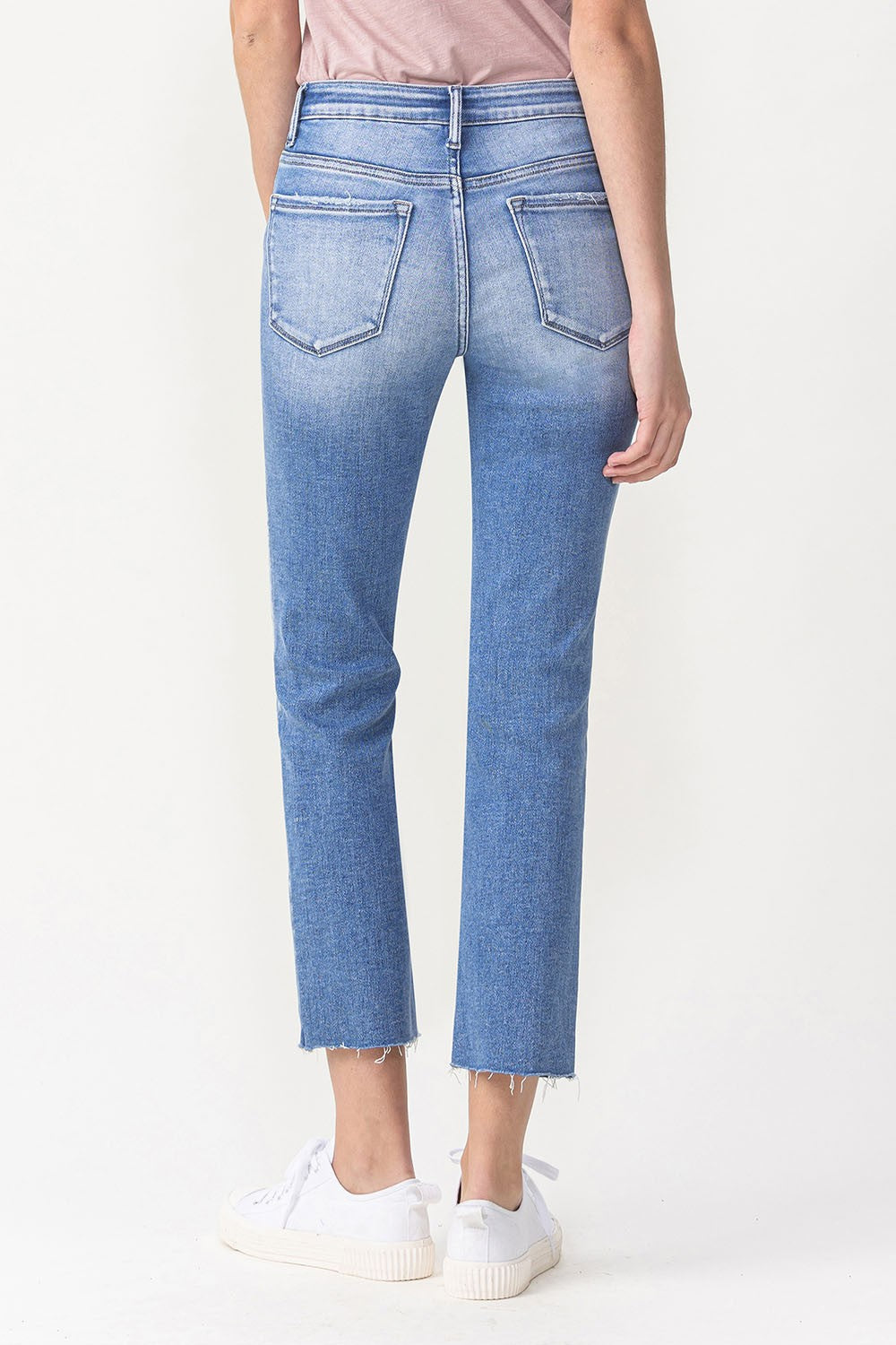 High Rise Slim Straight Jeans