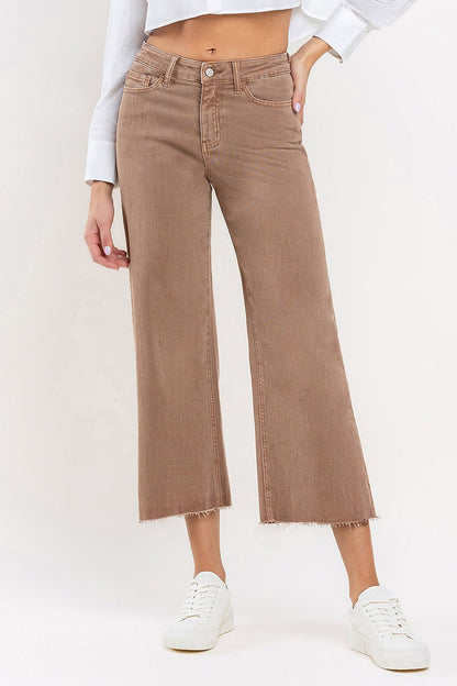 Cropped Wide Leg Jeans