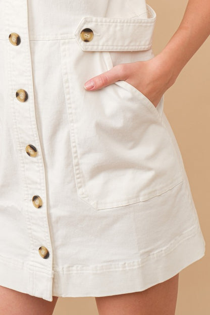 Twill Cargo Dress