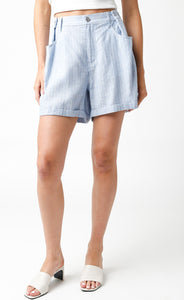 Adjustable Striped Shorts