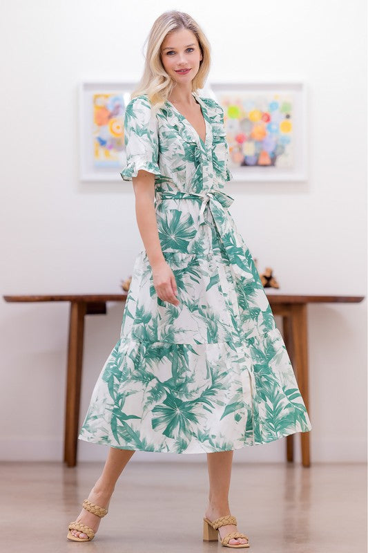 Botanical Midi Dress