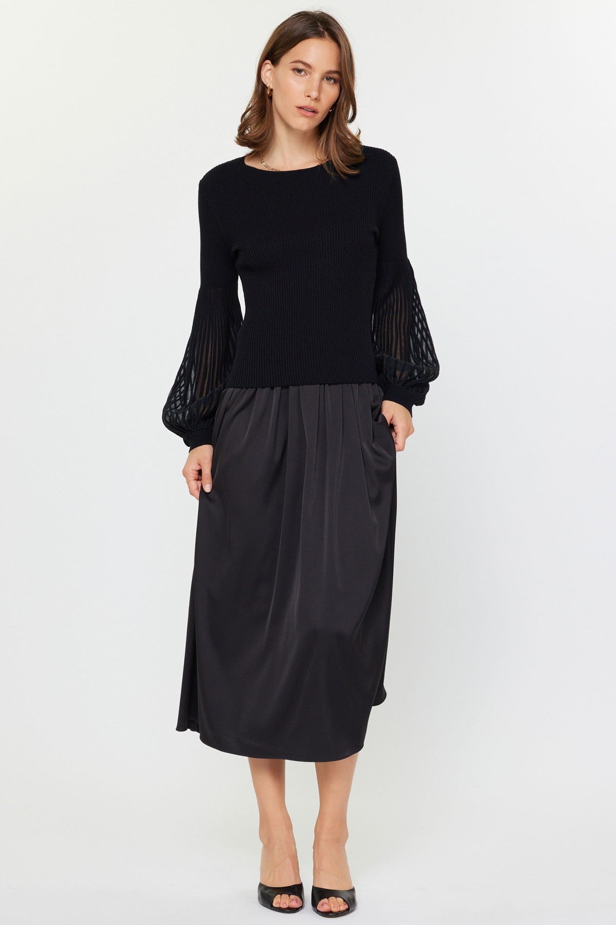 Ribbed Sweater & Dress Set