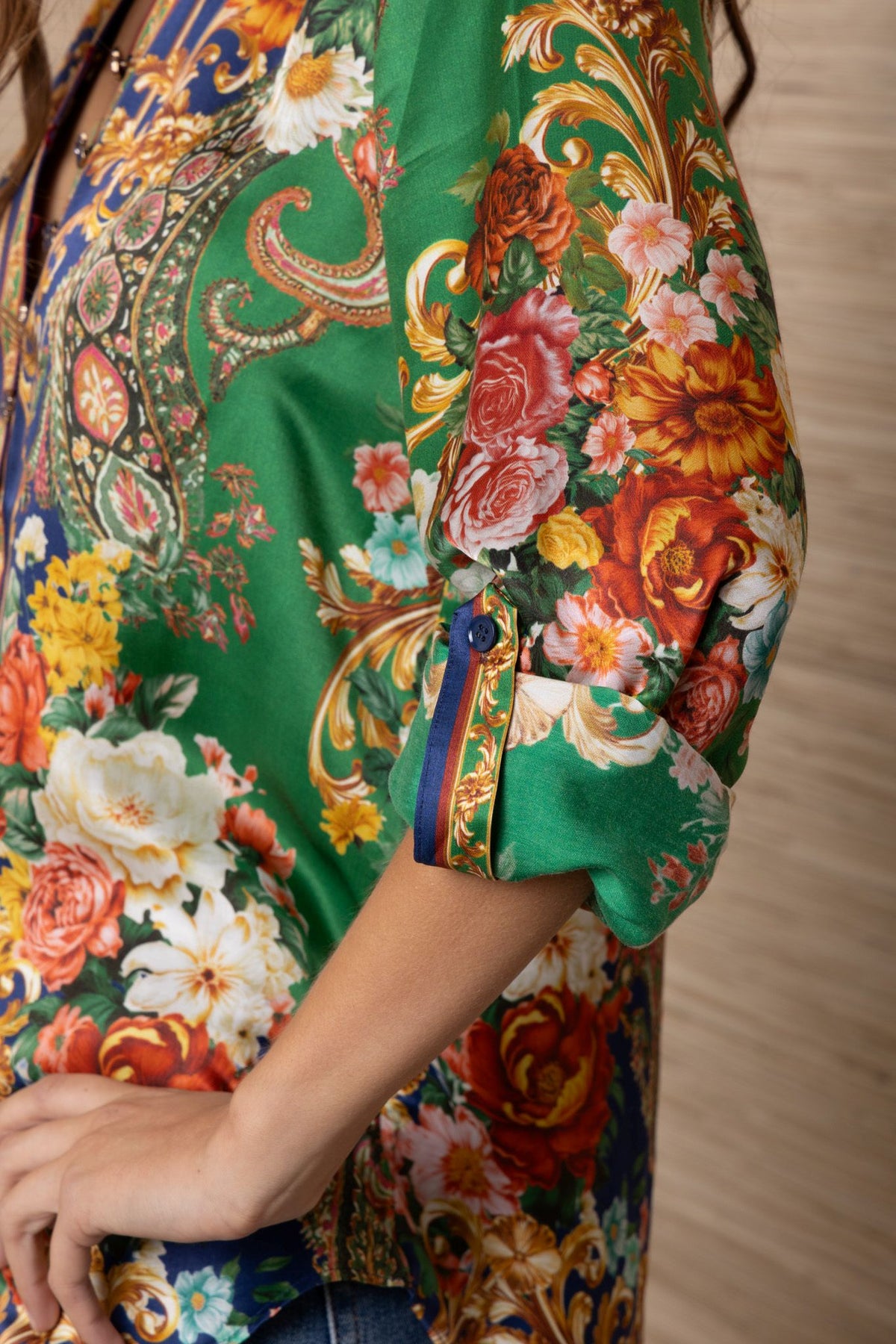 Silky Floral Top