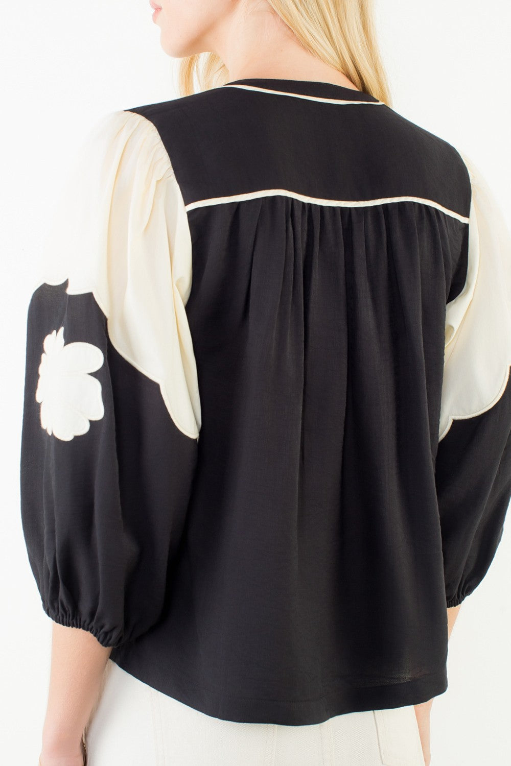 Embroidered Detail Top