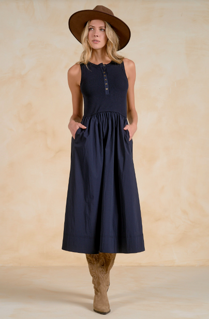 Mixed Media Maxi Dress