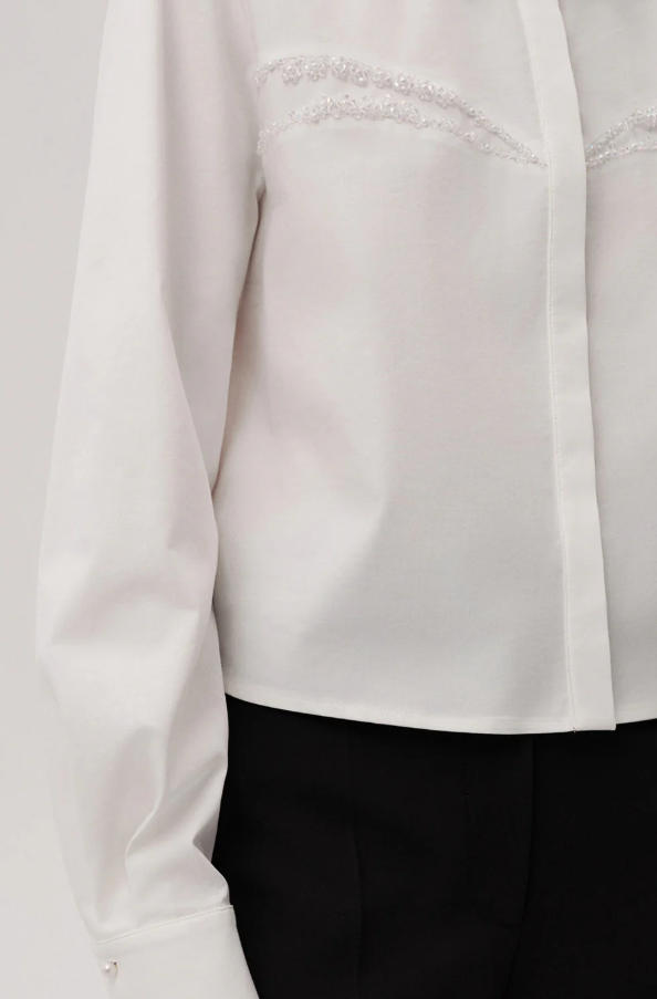 Bling Yoke Button Up