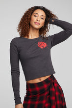 Load image into Gallery viewer, Long Sleeve Rose Tee
