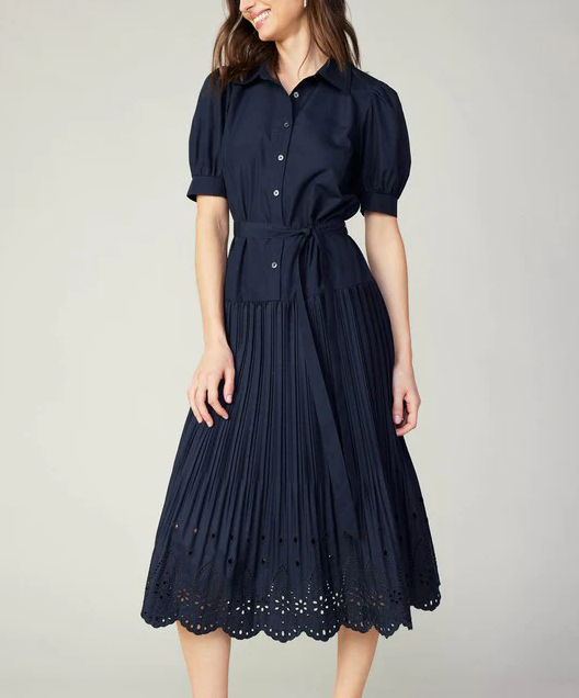 Eyelet Hem Dress