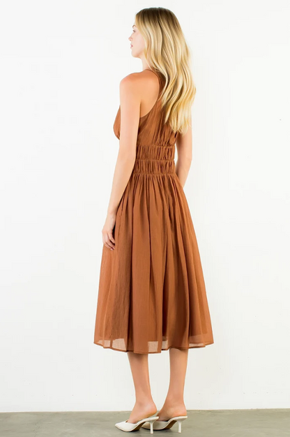 Smocked Midi Dress
