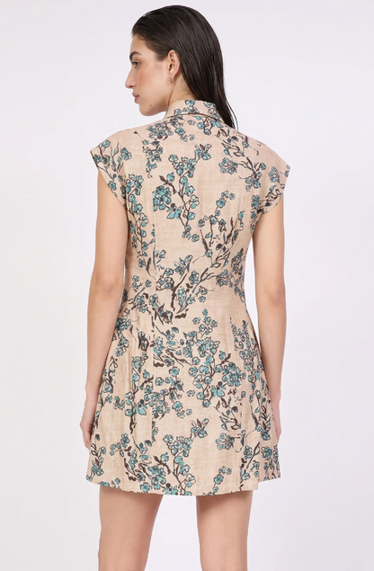Pleated Floral Dress