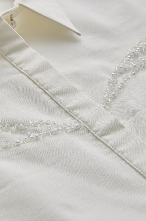 Bling Yoke Button Up