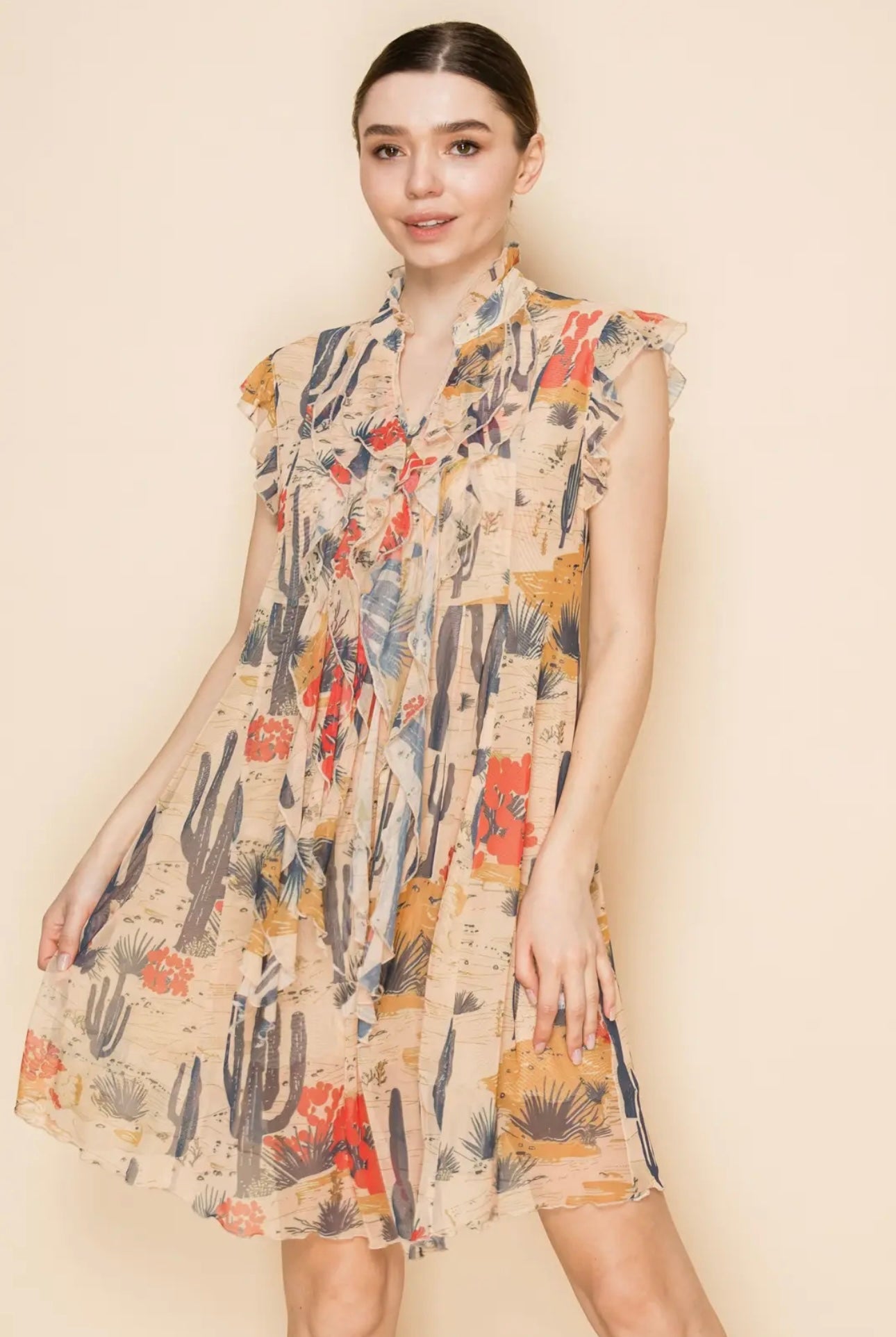 Mesh Cactus Dress