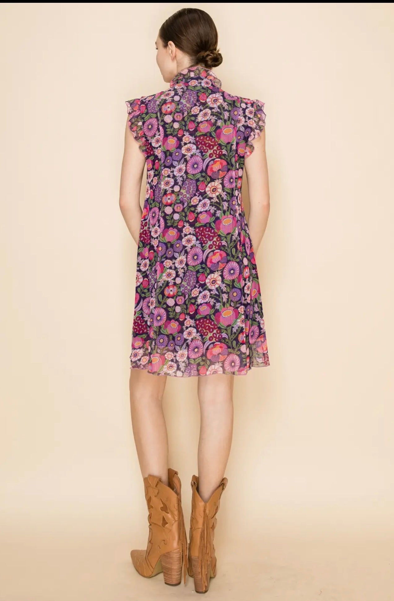 Floral Mesh Dress