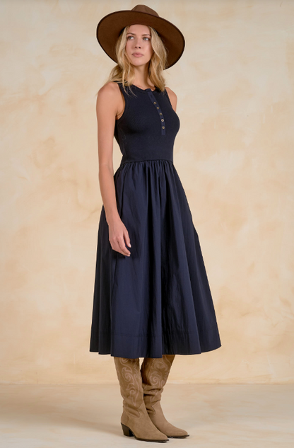 Mixed Media Maxi Dress