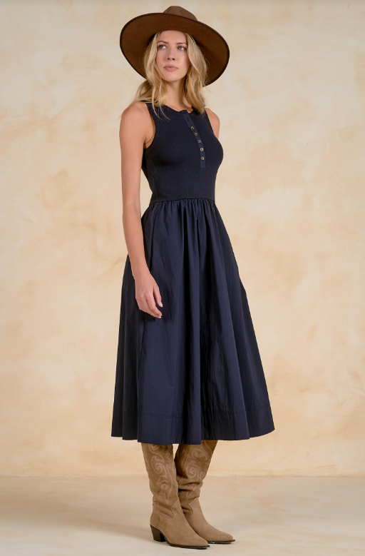 Mixed Media Maxi Dress