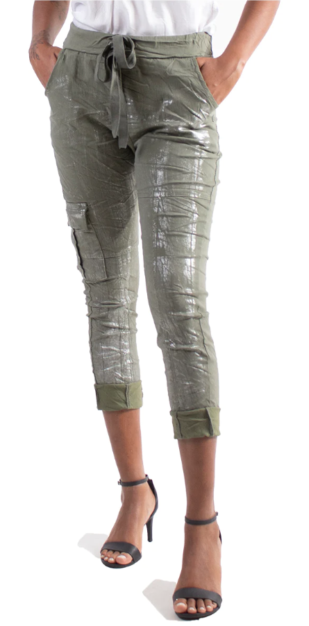 Silver Accent Stretch Jogger