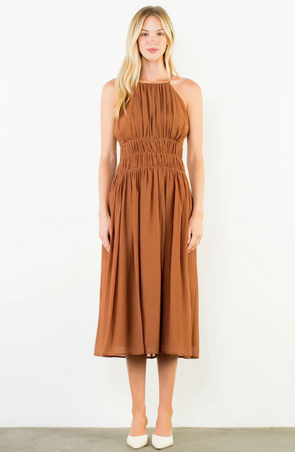 Smocked Midi Dress