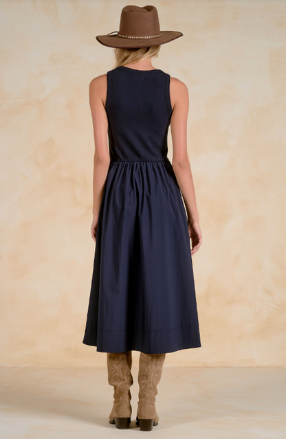 Mixed Media Maxi Dress