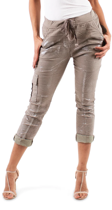 Silver Accent Stretch Jogger