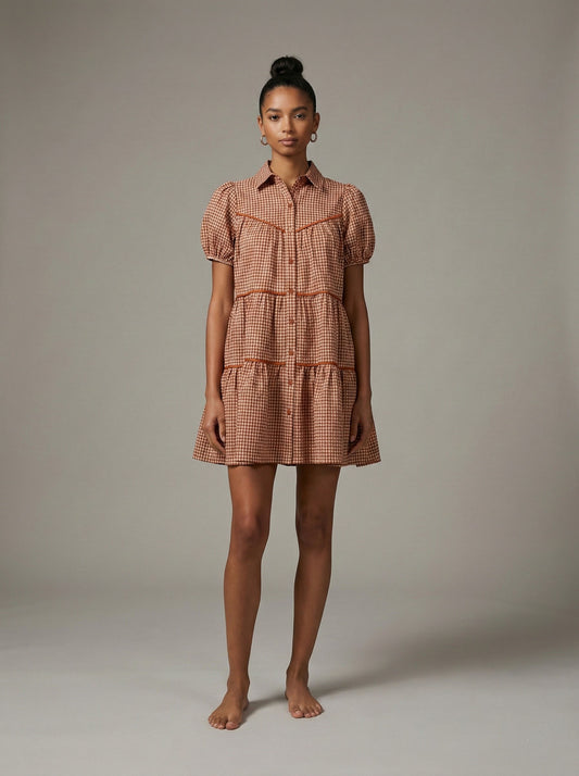Gingham Baby Doll Dress