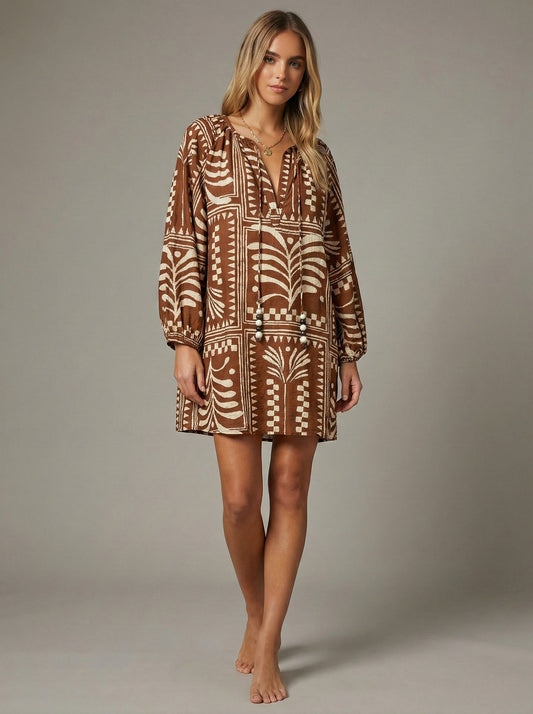 Beaded Tie Dress