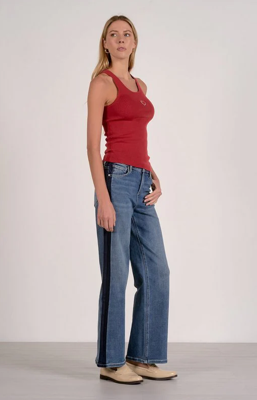 Embroidered Heart Tank