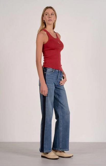 Embroidered Heart Tank