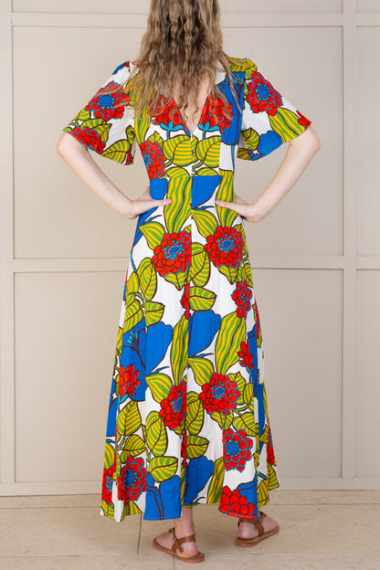 Vibrant Floral Dress