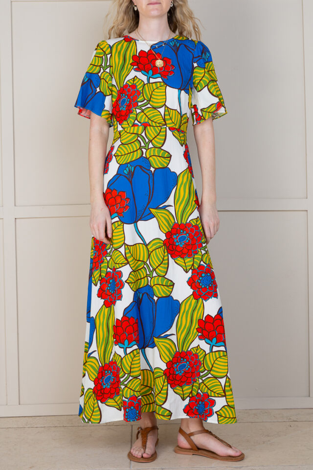 Vibrant Floral Dress