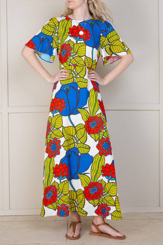 Vibrant Floral Dress