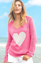 Load image into Gallery viewer, Lightweight Heart Sweater
