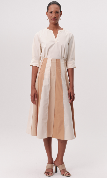Panelled Midi Skirt