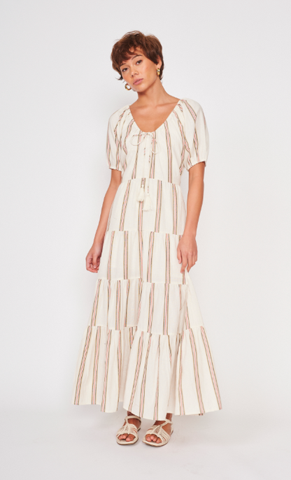 Striped Boho Maxi Dress