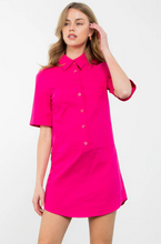 Load image into Gallery viewer, Button Up Shirt Dress
