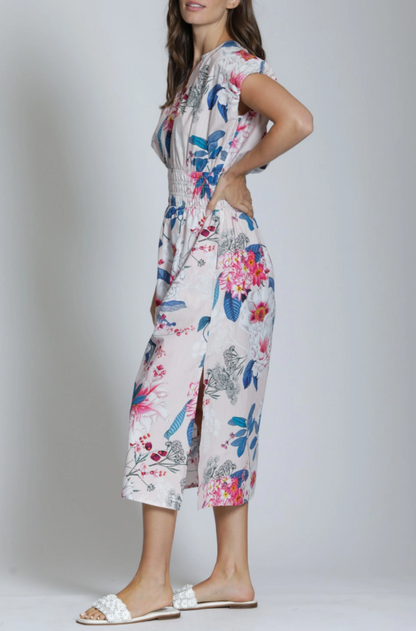 Smocked Floral Dress