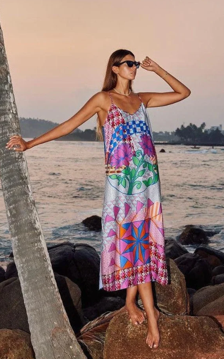 Printed Camisole Dress